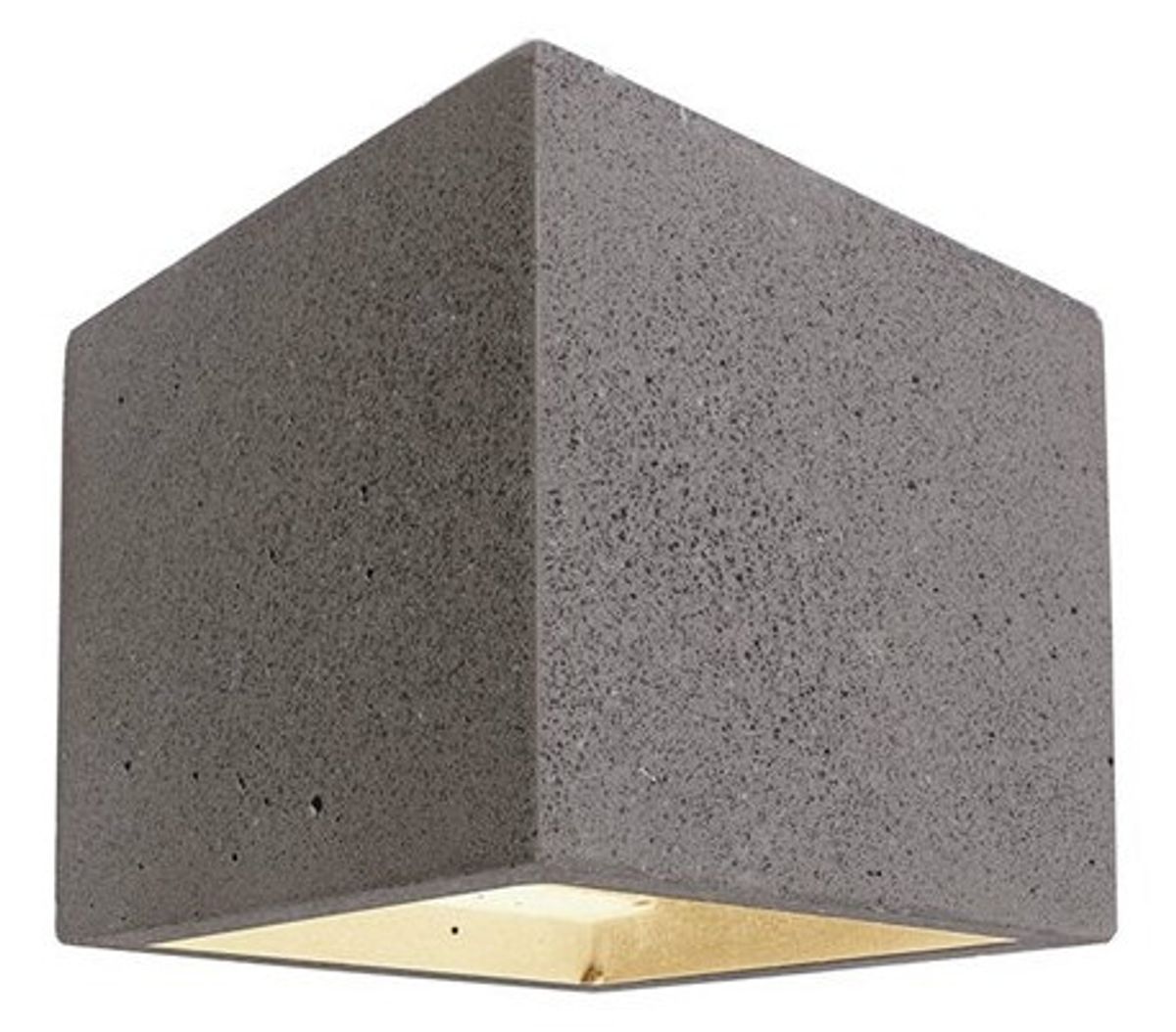 Cube væglampe 1 x 25W G9 H11,5 cm - Mørk betongrå