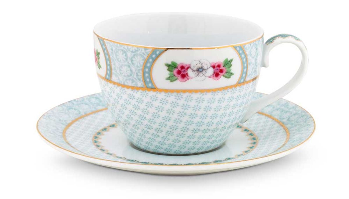 Cup & Saucer Blushing Birds White 280ml