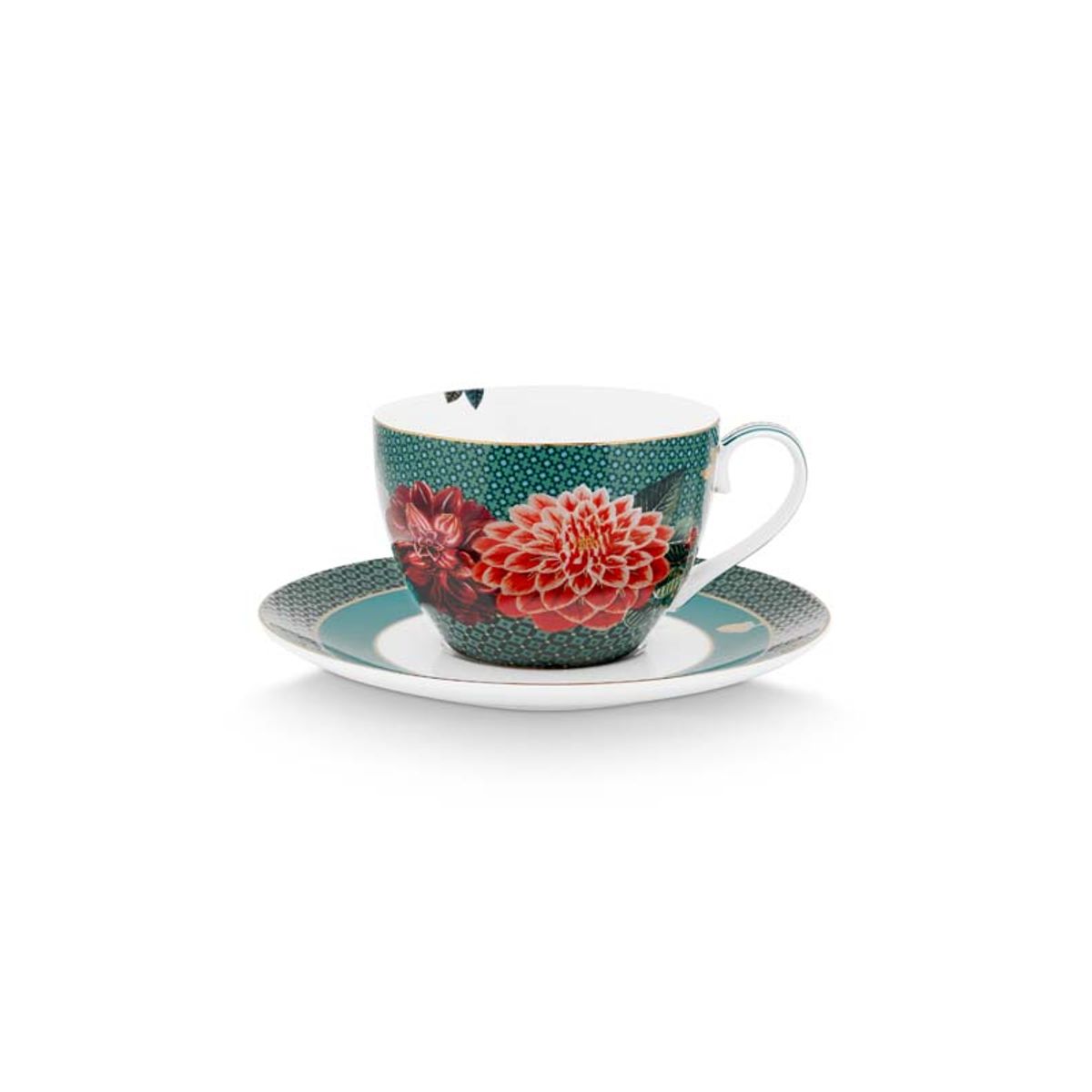 Cup & Saucer Winter Wonderland Dove Green 280ml