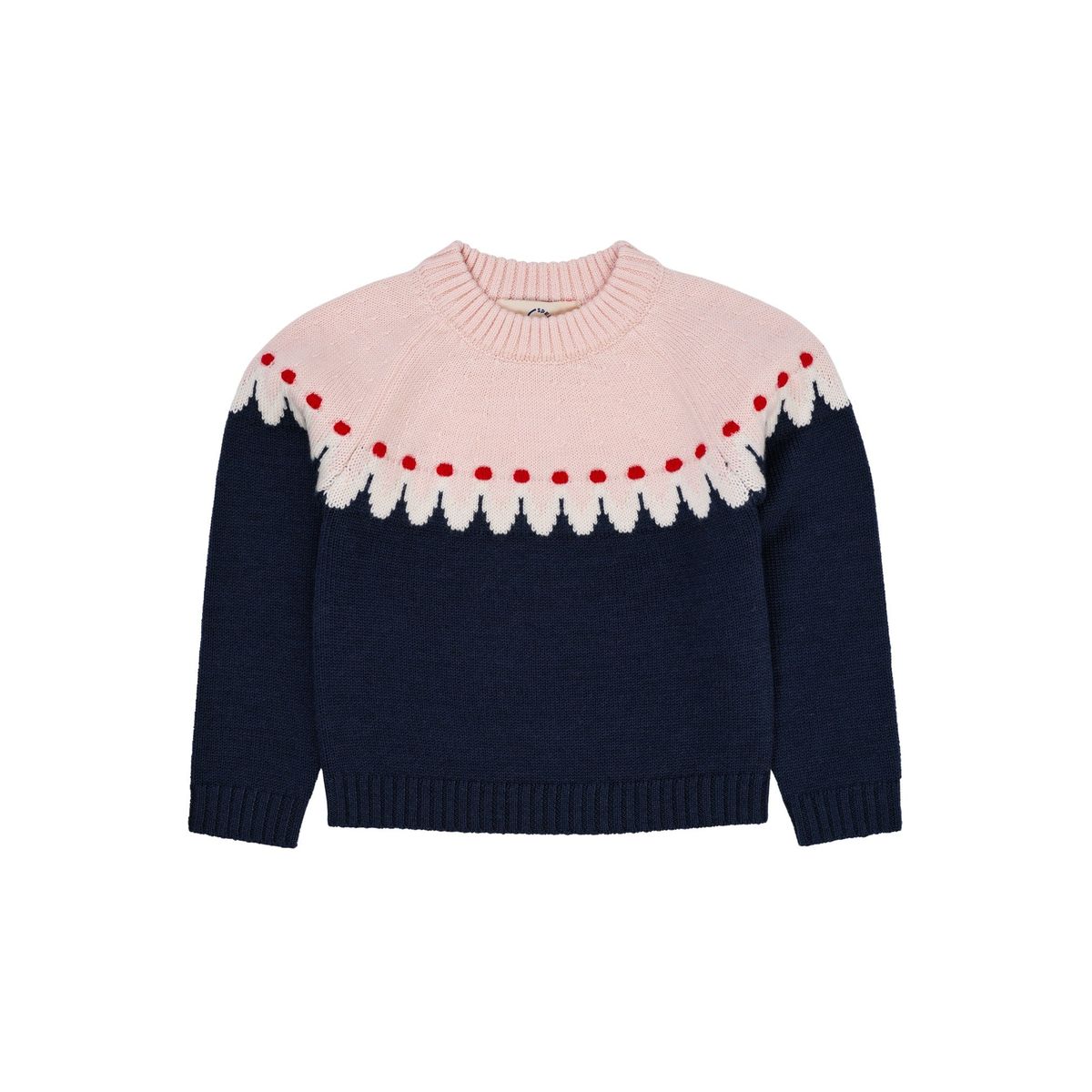 CUPCAKE KLASSISK SWEATER - NAVY COMBI - NAVY COMBI / 116