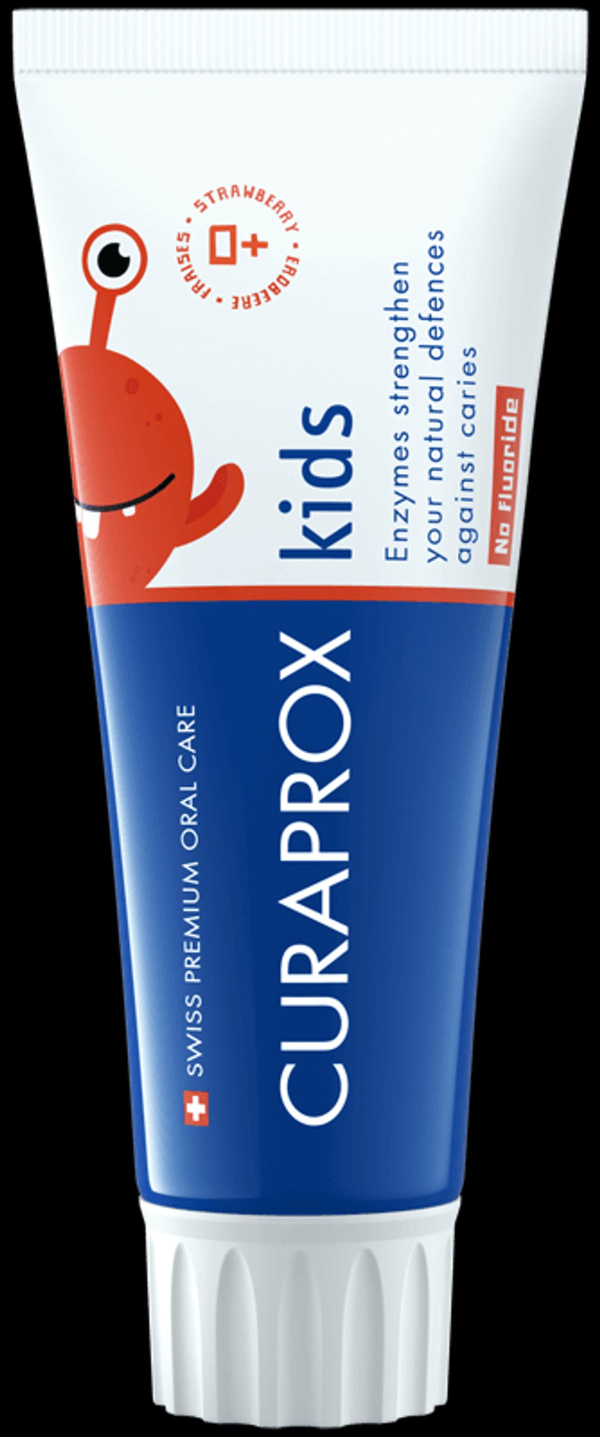 Curaprox Kids tandpasta 950PPM - Jordbær - 60 ml.