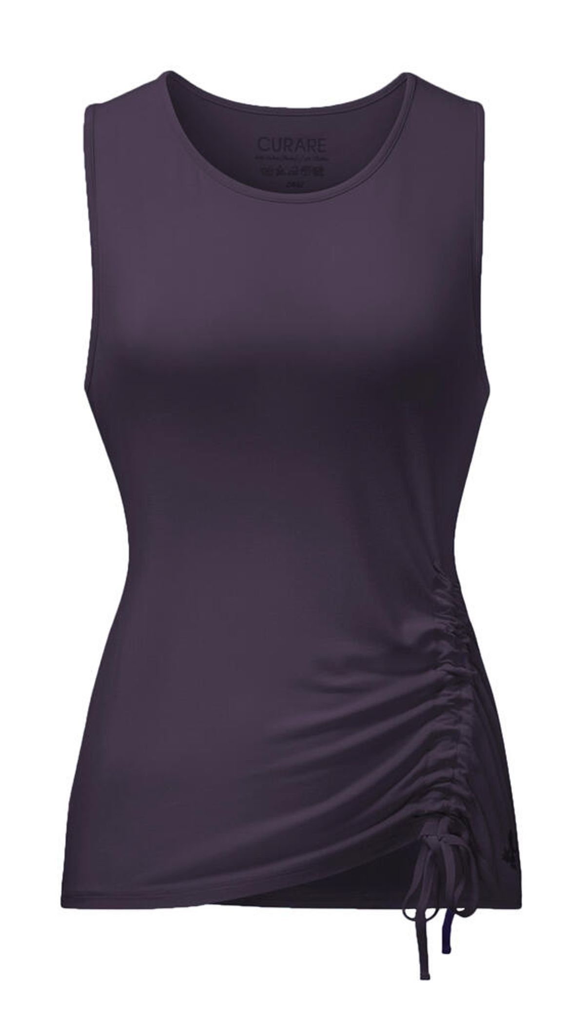 Curare Flow Tank Top Cord #9224 - Dark Aubergine