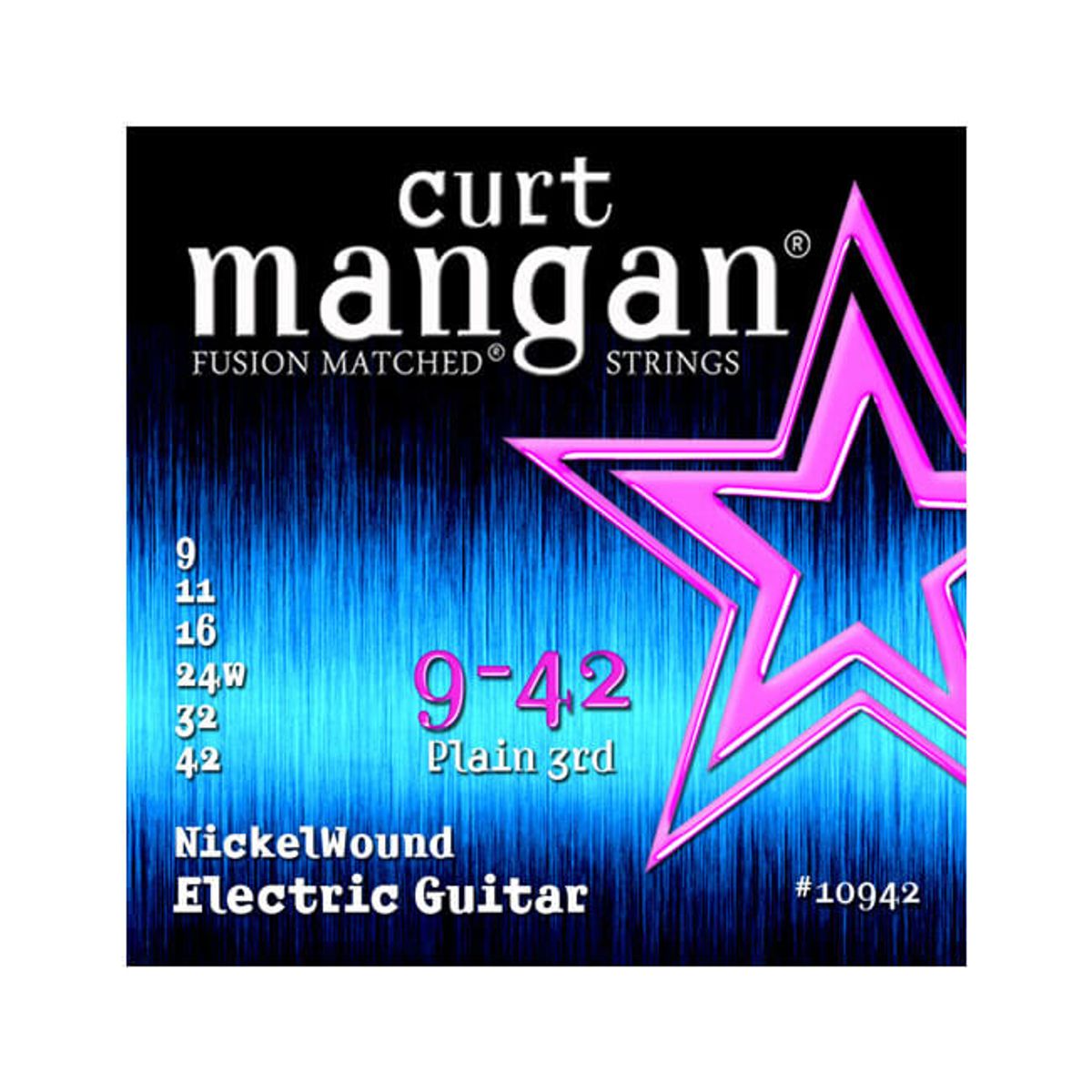 Curt Mangan 10942 Nickel Wound el-guitarstrenge 009-042