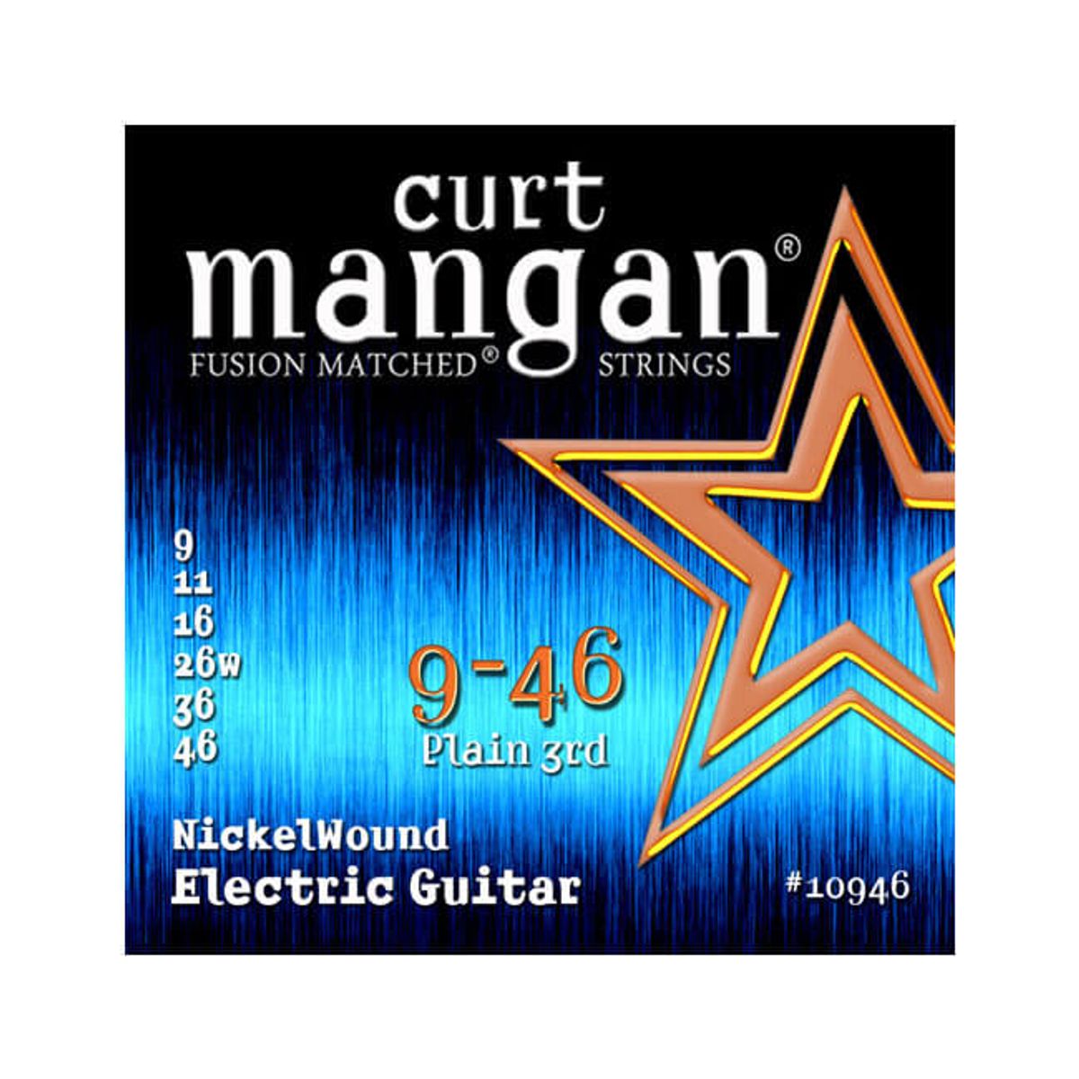 Curt Mangan 10946 Nickel Wound el-guitarstrenge 009-046