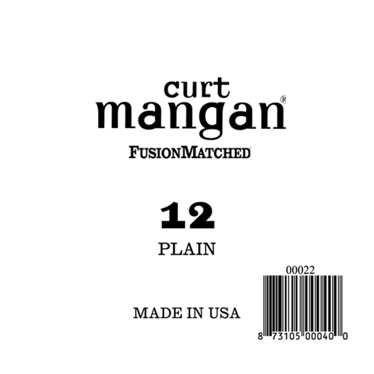 Curt Mangan 12 løs plain-steel guitarstreng .012