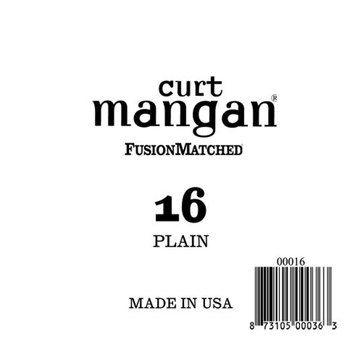 Curt Mangan 16 løs plain-steel guitarstreng .016