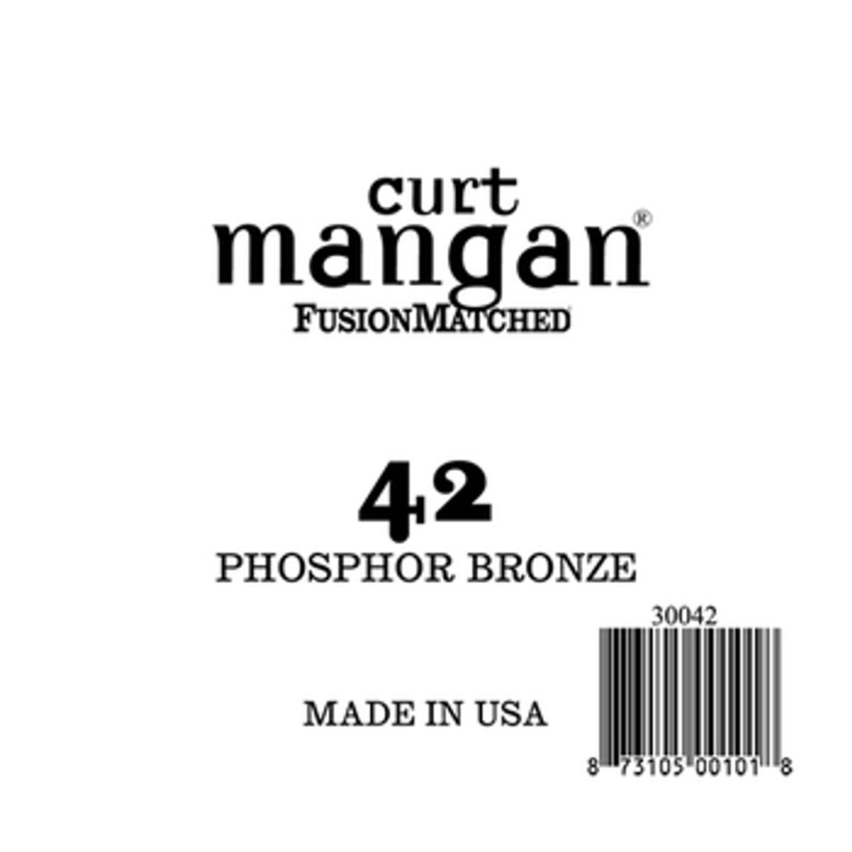 Curt Mangan 30042 løs phosphor bronze guitarstreng .042