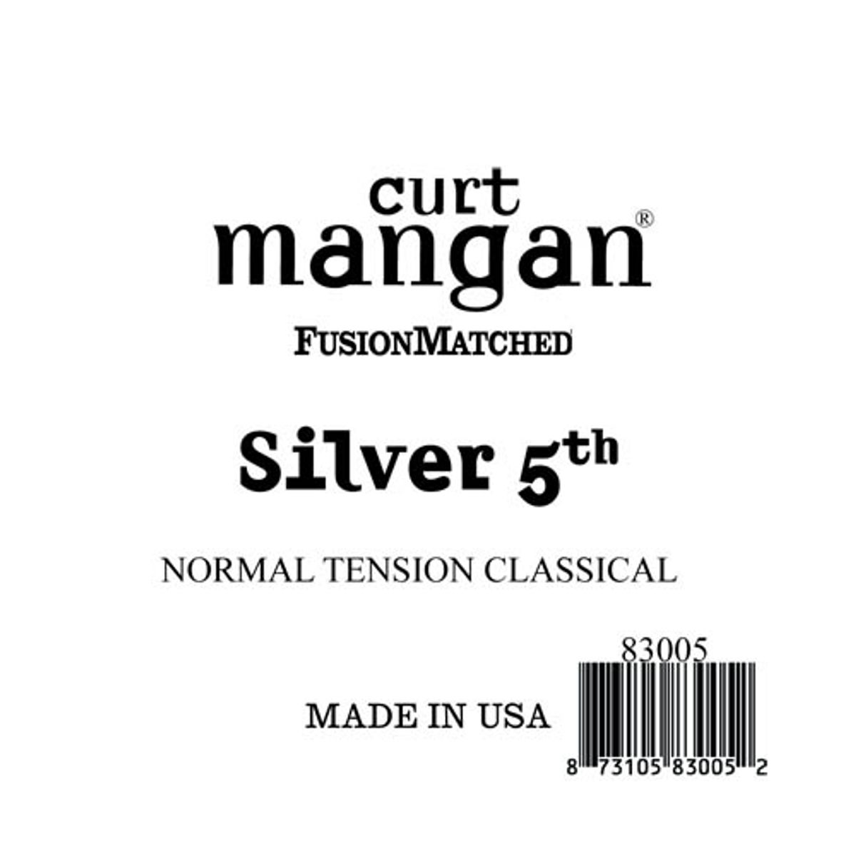 Curt Mangan 83005 løs silver-wound 5th spansk guitarstreng, normal-t