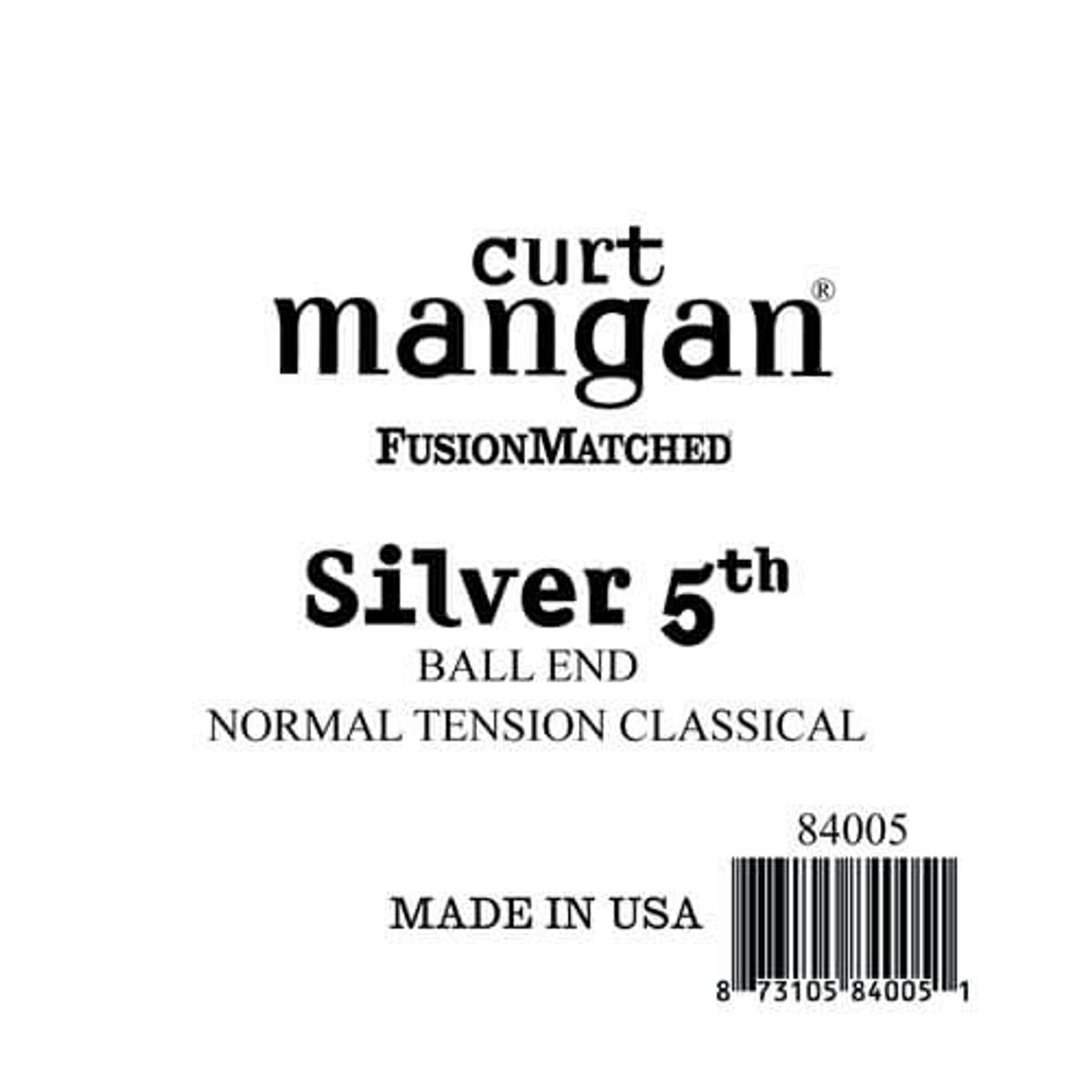 Curt Mangan 84005 løs silver-wound 5th spansk guitarstreng, ball-end