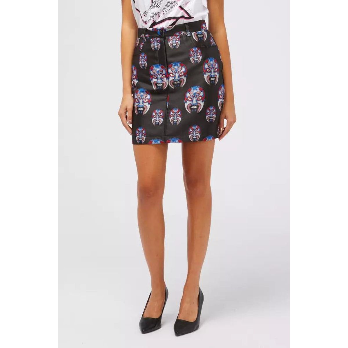 Custo Barcelona Oriental Fantasy Buttoned Skirt