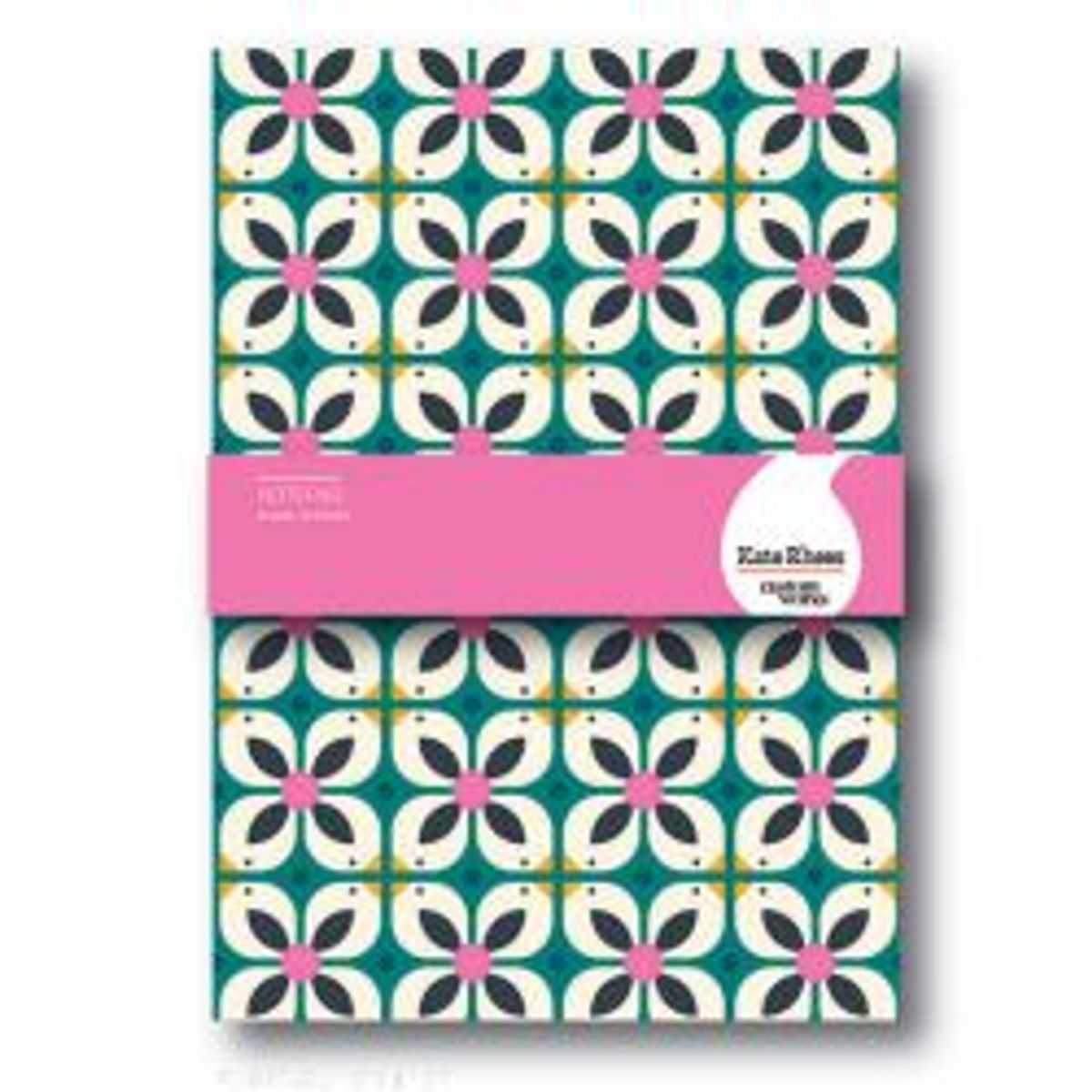 Customworks Notepad A5 Tile Motif With Birds - Notesblok