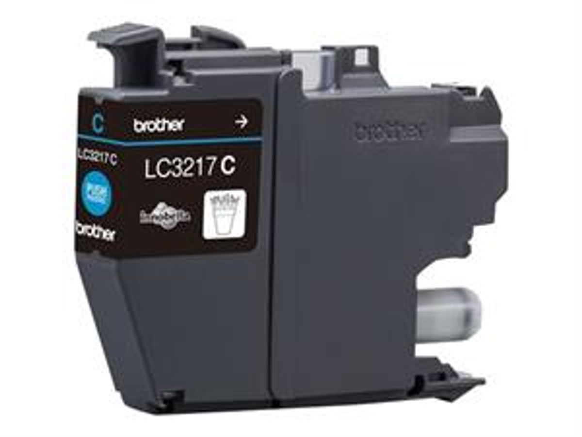 Cyan blækpatron - Brother LC3217C - 550 sider