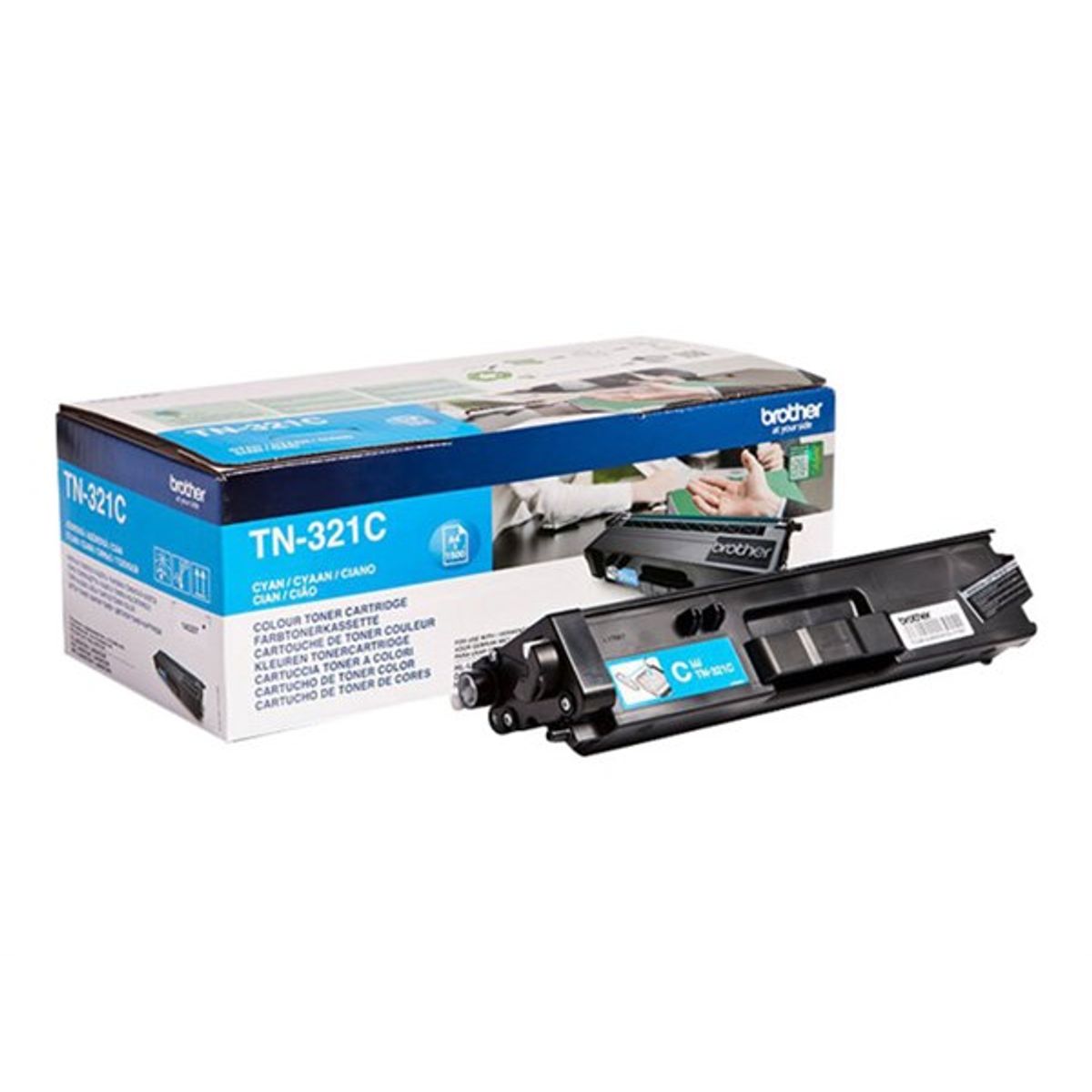 Cyan lasertoner 321C - Brother - 1.500 sider.