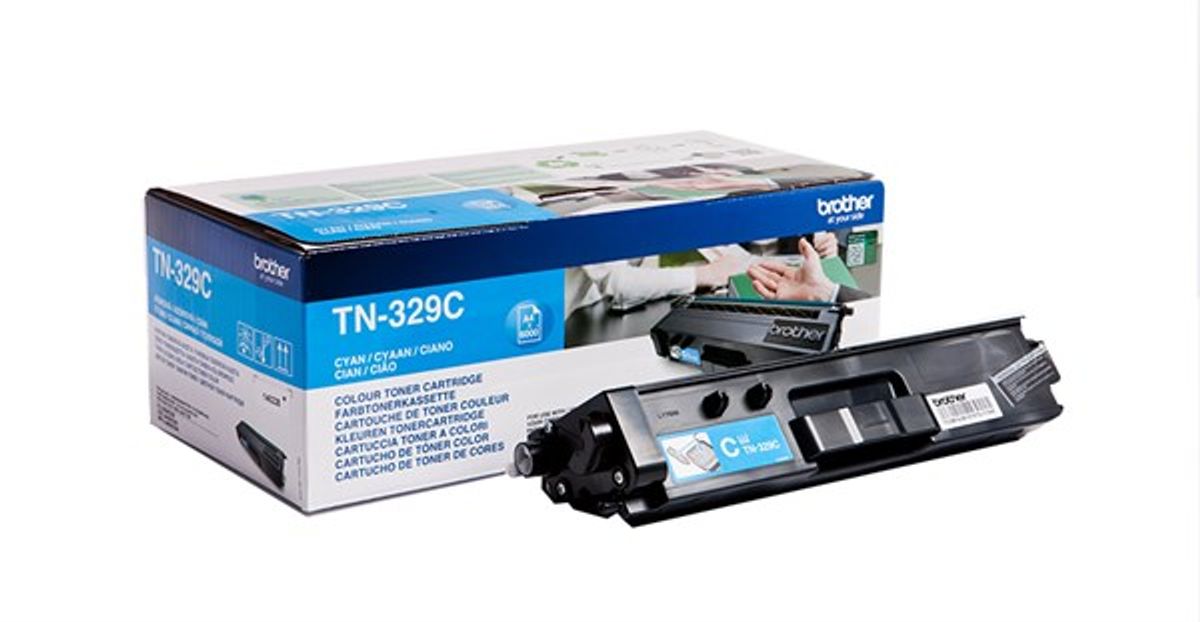 Cyan lasertoner 329C - Brother - 6.000 sider.