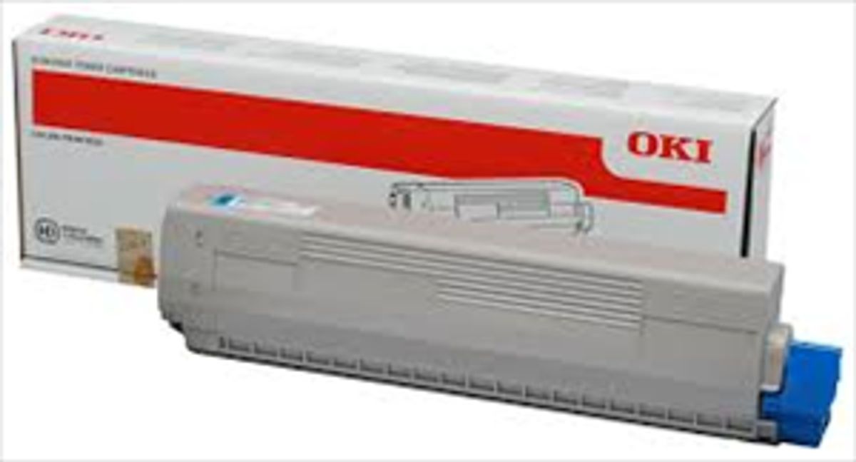 Cyan lasertoner C822 - OKI - 7.300 sider