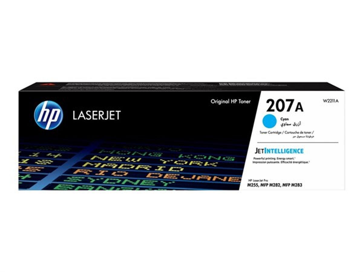 Cyan lasertoner - HP W2211A - 1.250 sider