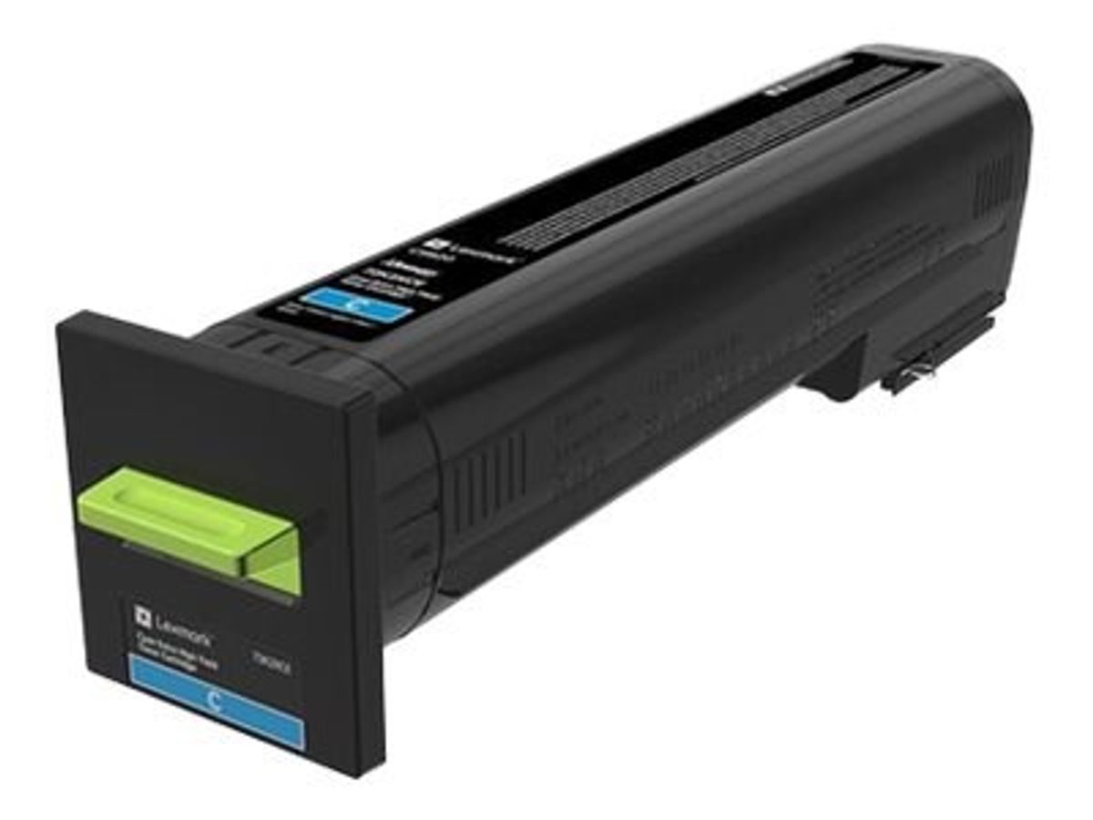 Cyan lasertoner - Lexmark 72K2XCE - 22000 Sider