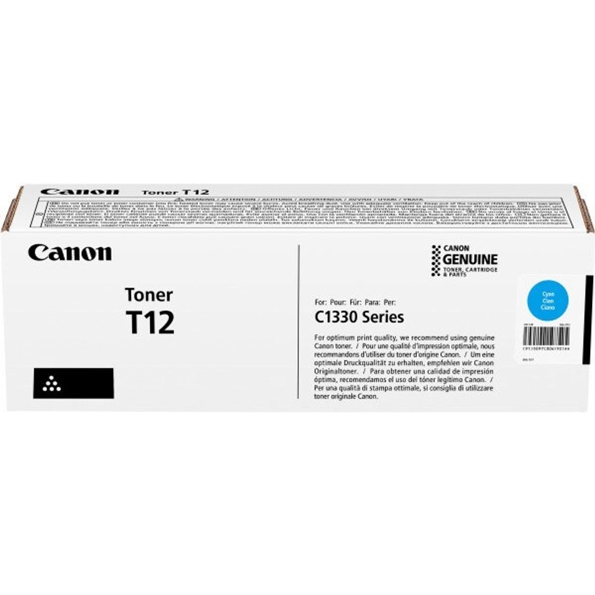 Cyan lasertoner T12 - Canon - 5.300 Sider.