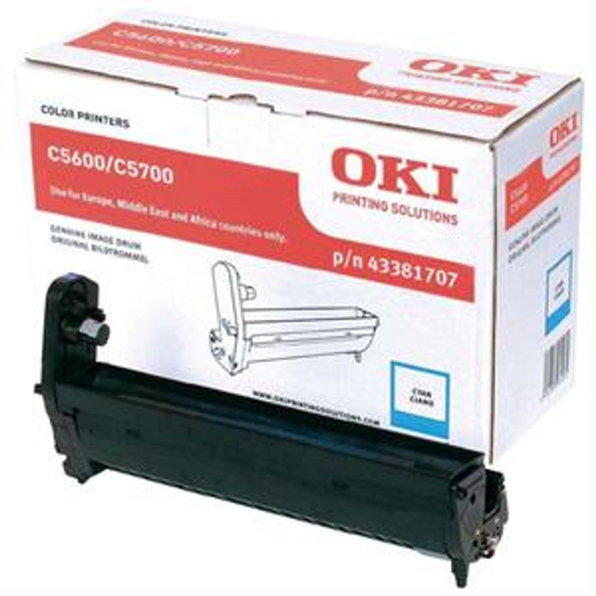 Cyan tromle C56/57 - OKI original -