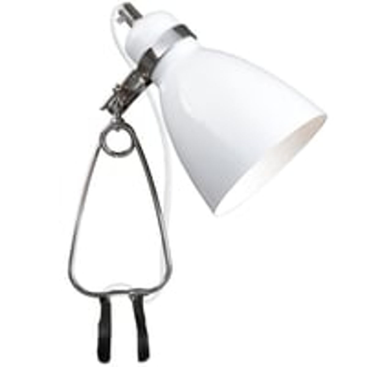 Cyclone klemlampe, 1 x E14 maks. 15W, hvid, 27 cm hj, 11 cm diameter - Nordlux