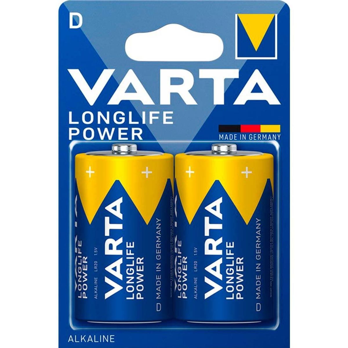 D Batteri - LR20 - Varta - 2 stk (46825)