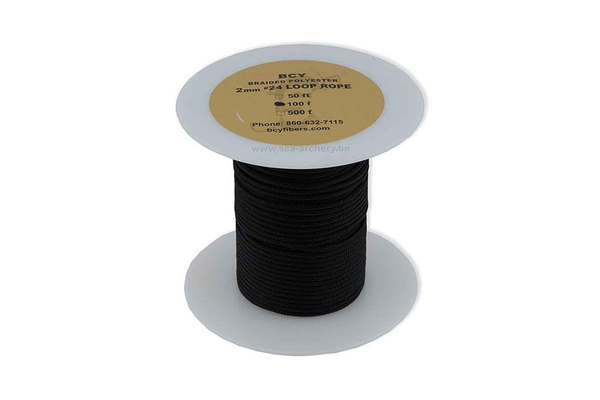 D LOOP ROPE #24 DIA 2.0MM - 100FT BLACK