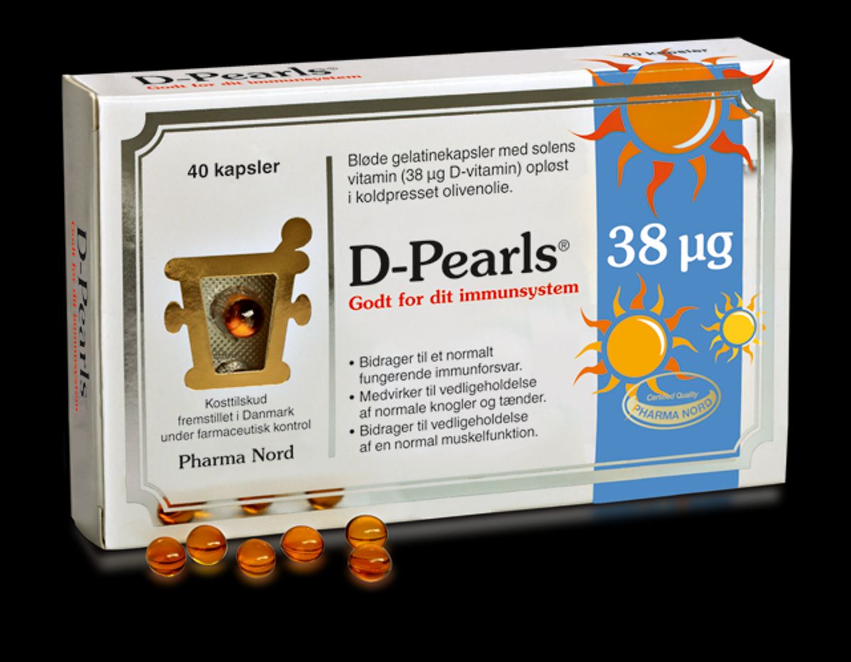 D-Pearls 38 mikrogram - 40 kapsler