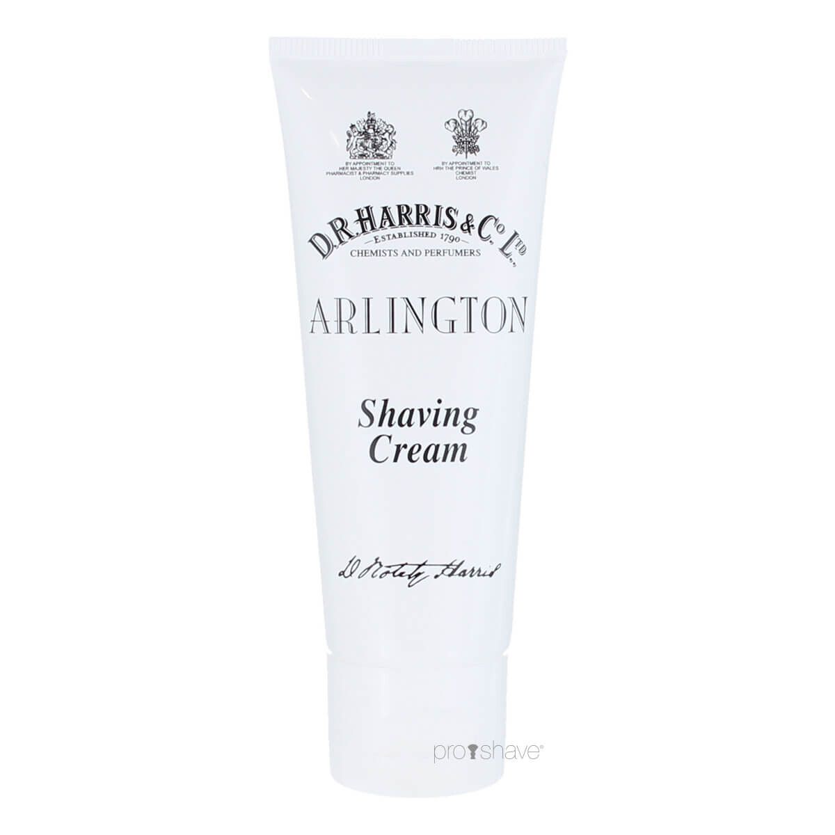 D.R. Harris Arlington Barbercreme på tube, 75 ml.