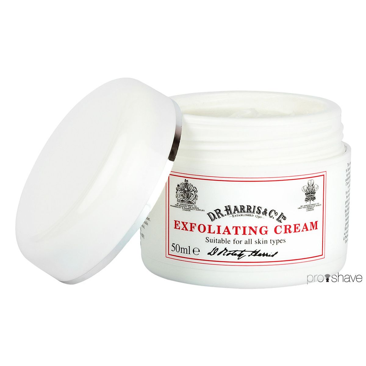 D.R. Harris Exfolierende Creme, 50 ml.