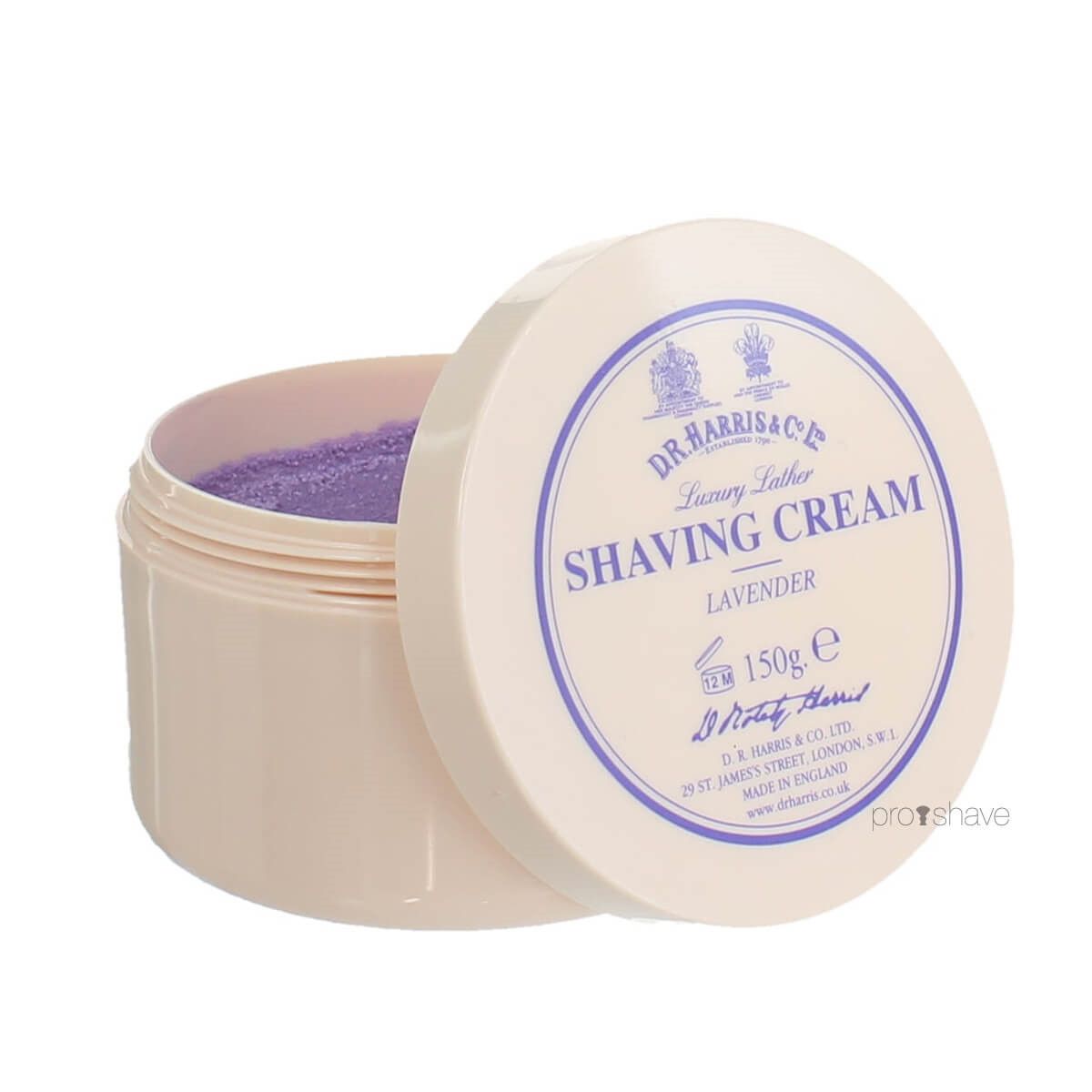 D.R. Harris Luksus Lavendel Barbercreme, 150 gr.