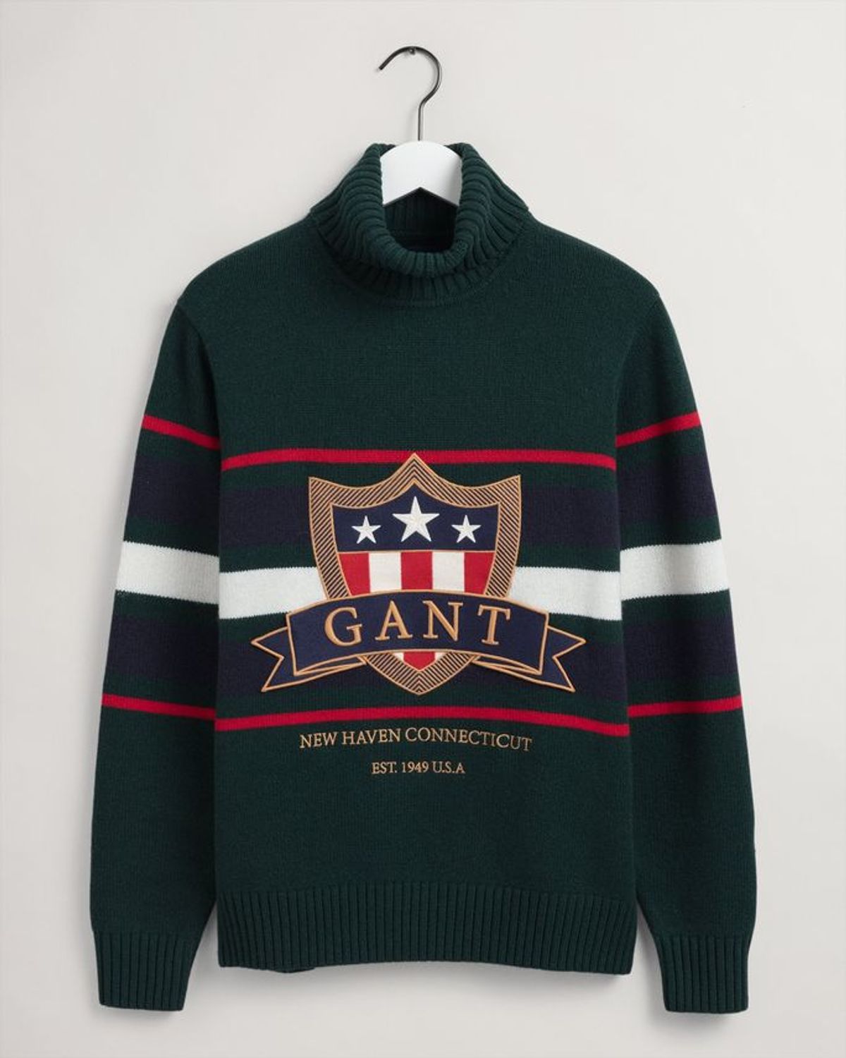 D1. GANT BANNER SHIELD TURTLENECK