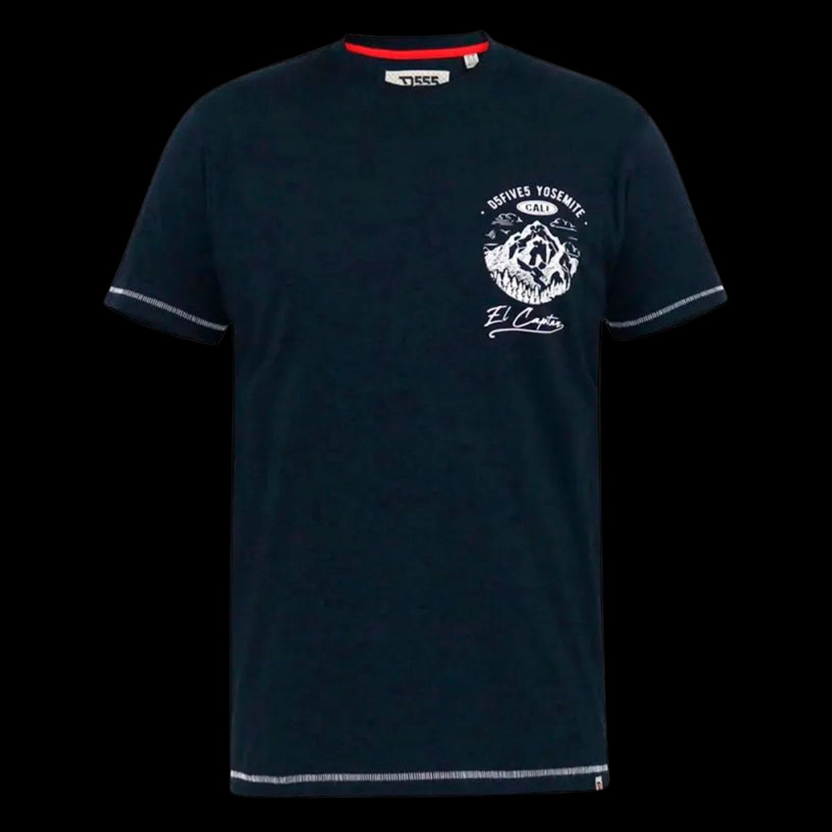 D5555 Graham Herre T-shirt - Navy - 3XL