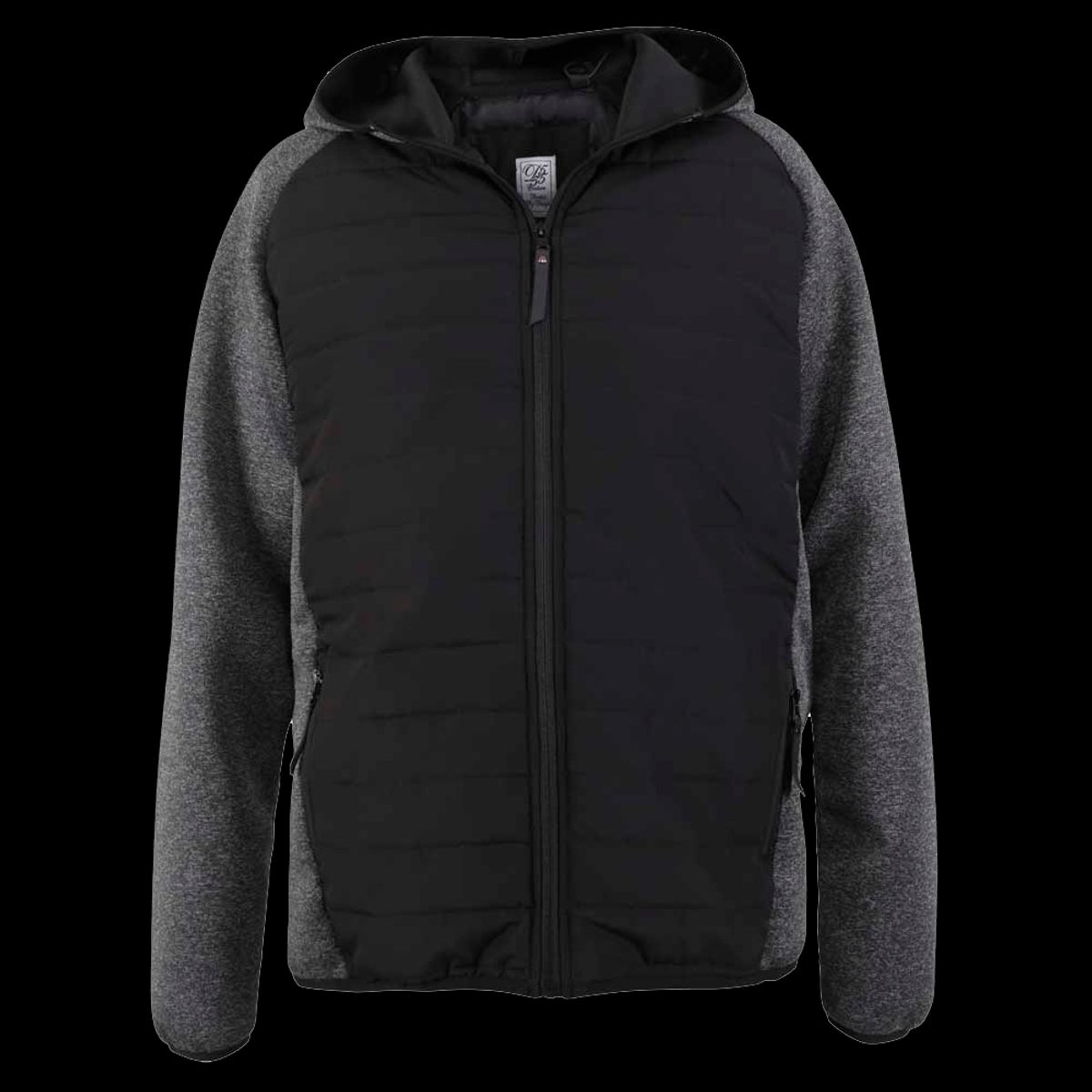 D5555 Herre Hybridjakke - Black/Charcoal Marl - 2XL