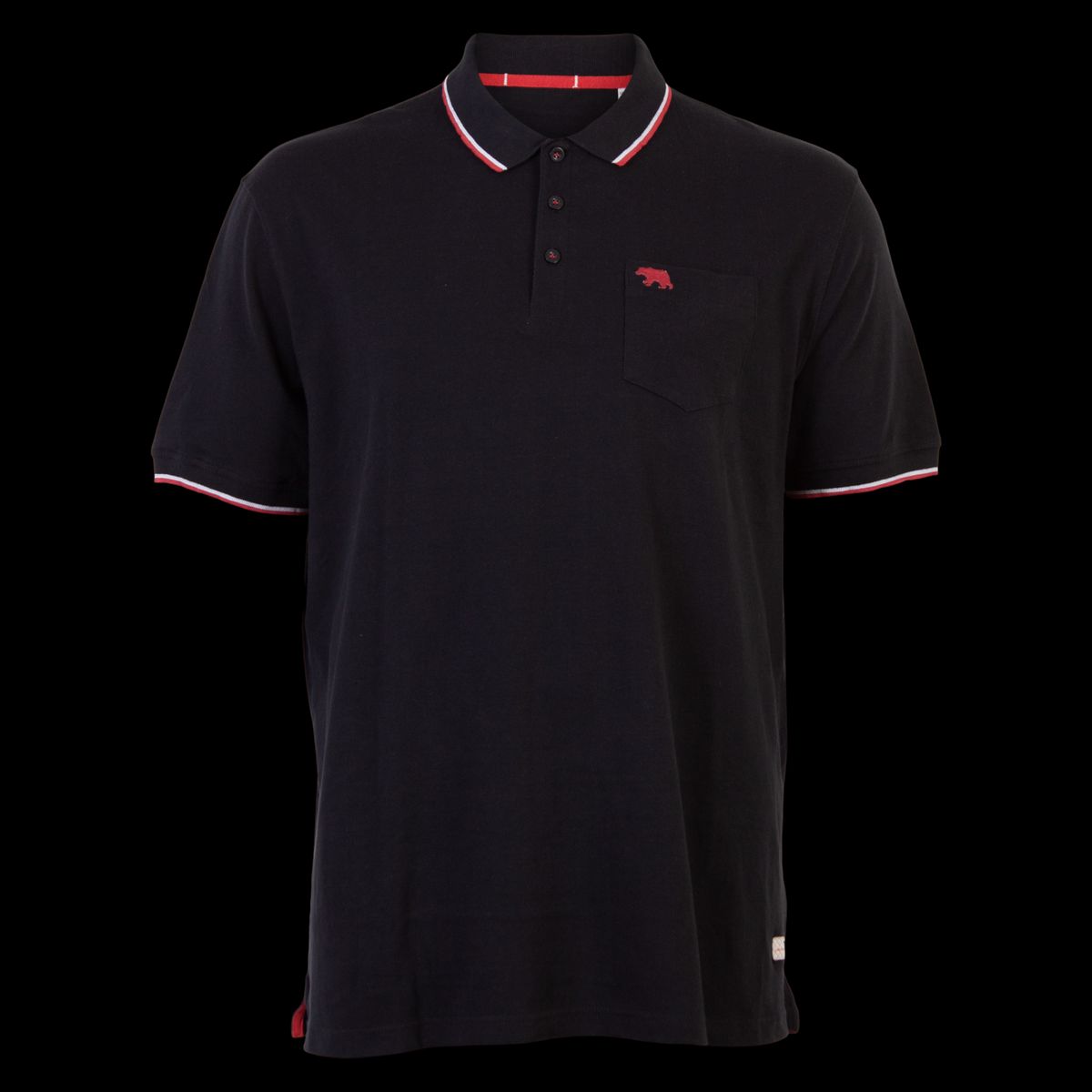 D5555 Kirby Herre Polo - Black - 4XL