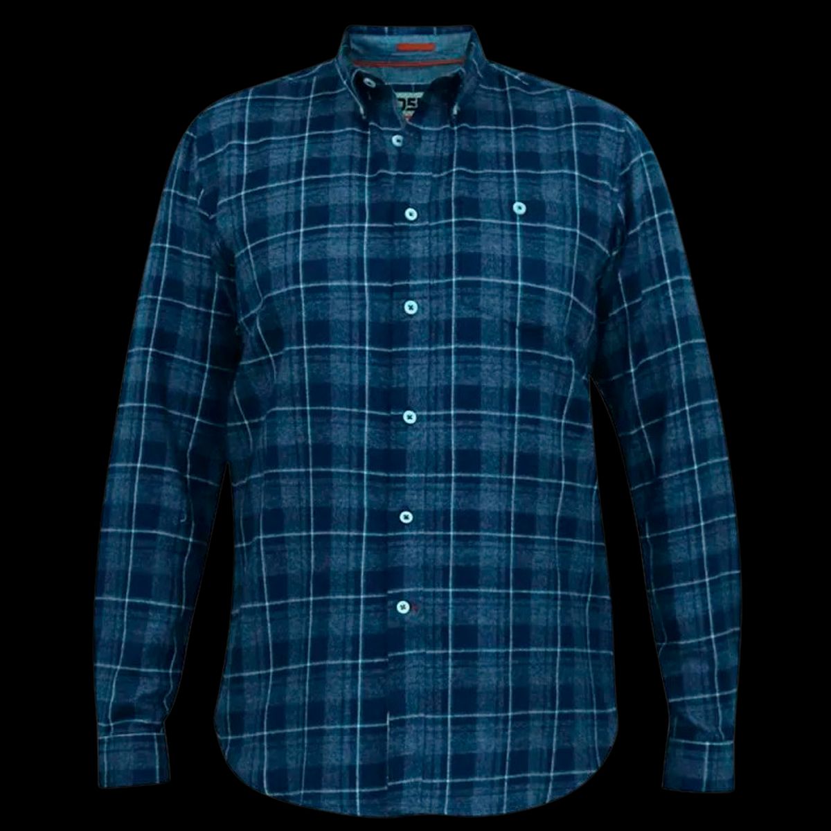 D5555 Sonny Herre Skjorte - Navy Check - 3XL