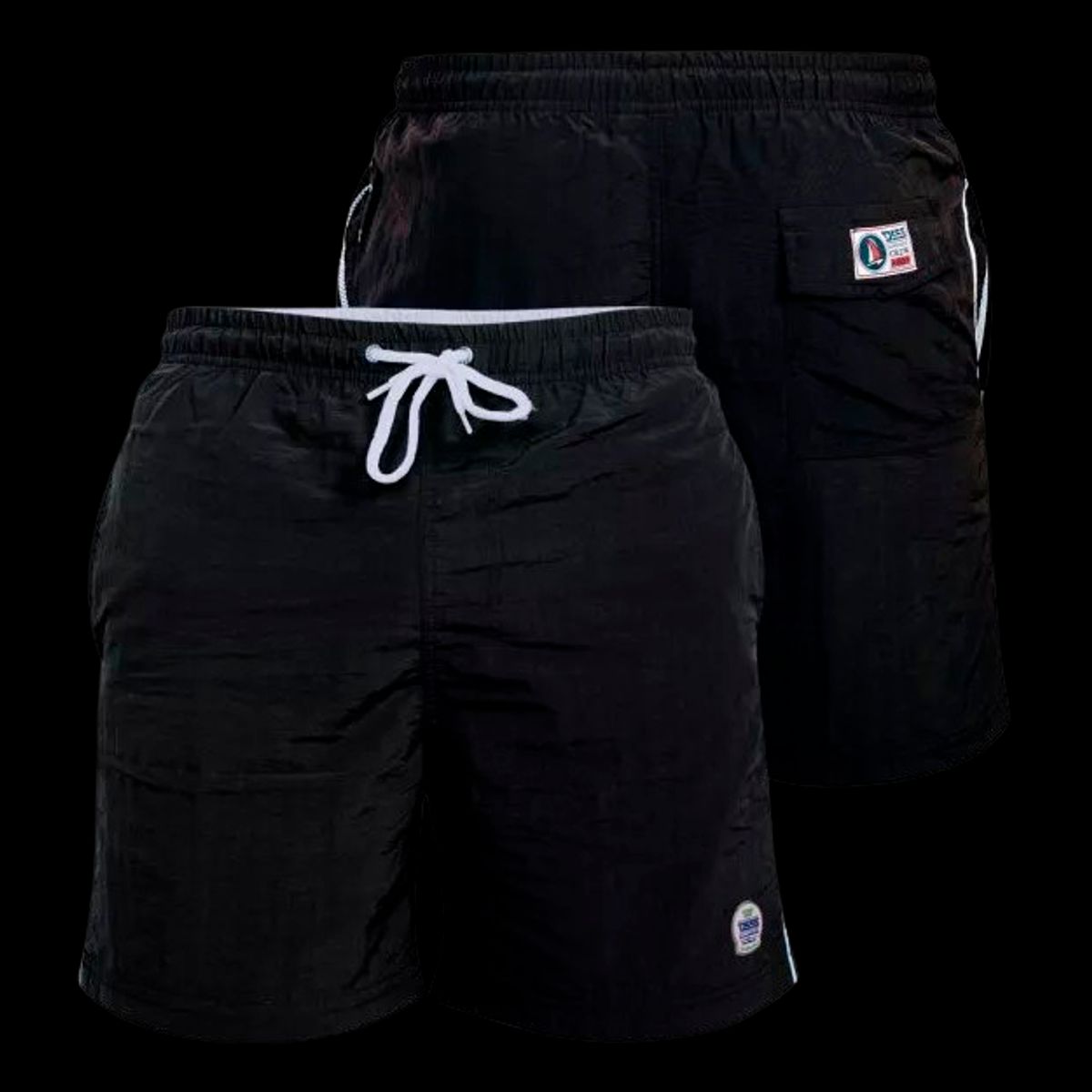 D5555 Yarrow Herre Badeshorts - Black - 4XL