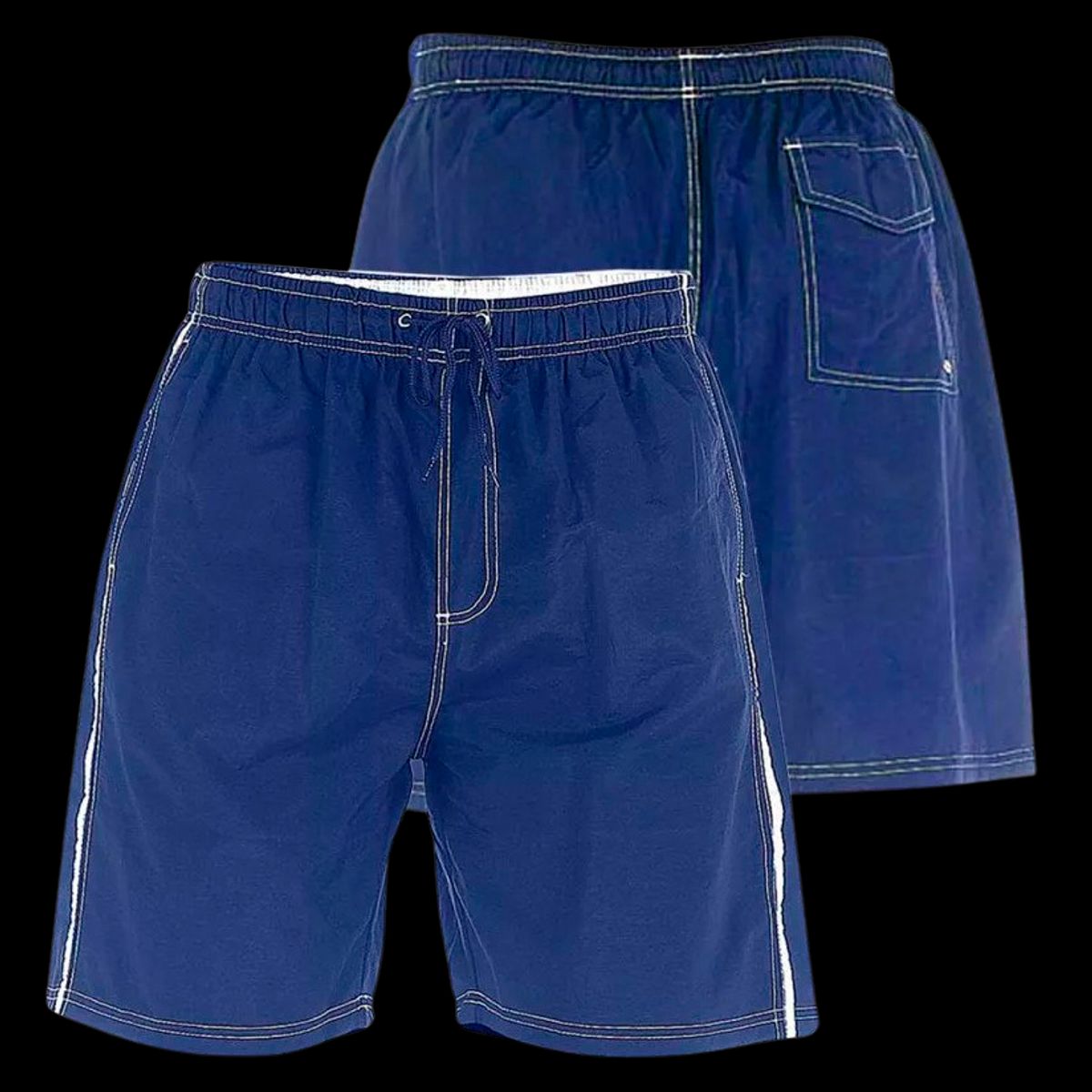 D5555 Yarrow Herre Badeshorts - Royal Blue - 4XL