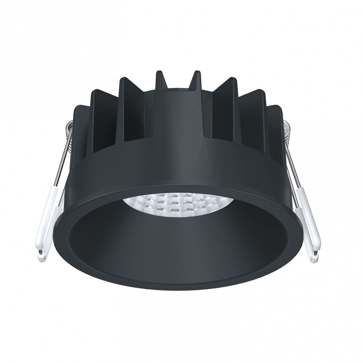 D7 LED Indbygningsspot 7W, 2700K, 630Lm, Ra97 i Sort (inde/Ude)