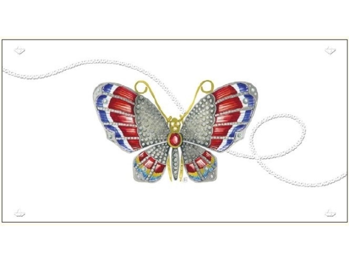 Da Vinci Karnet Motyl Davinci 12X23 Cm + Koperta (G06 33A 230)