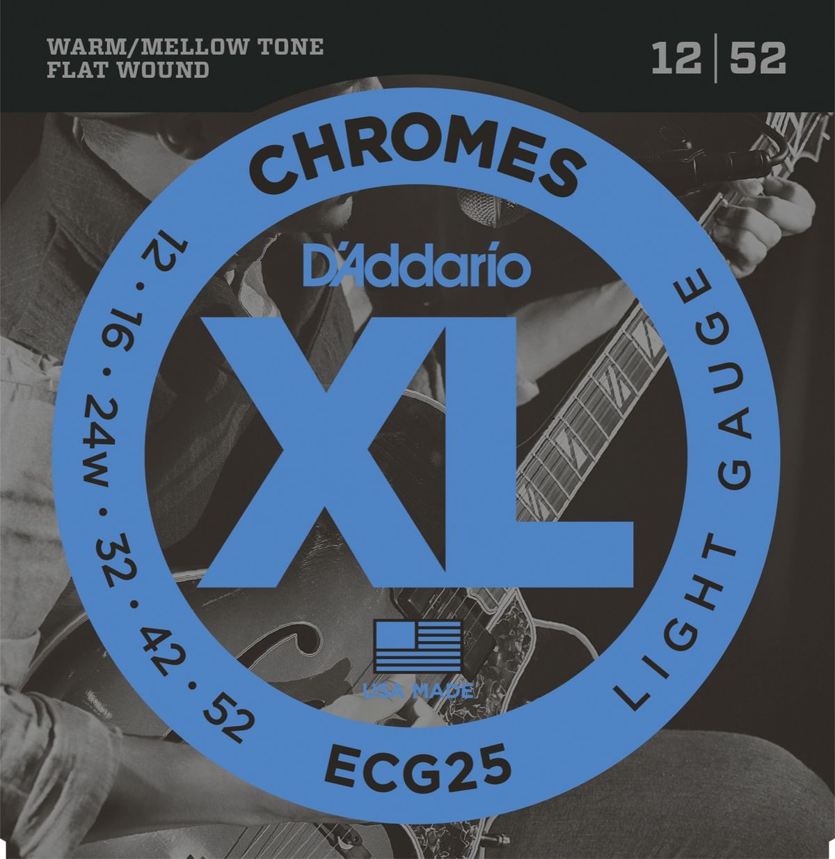 D'Addario ECG25 Flat Wound 0.12 - 0.52