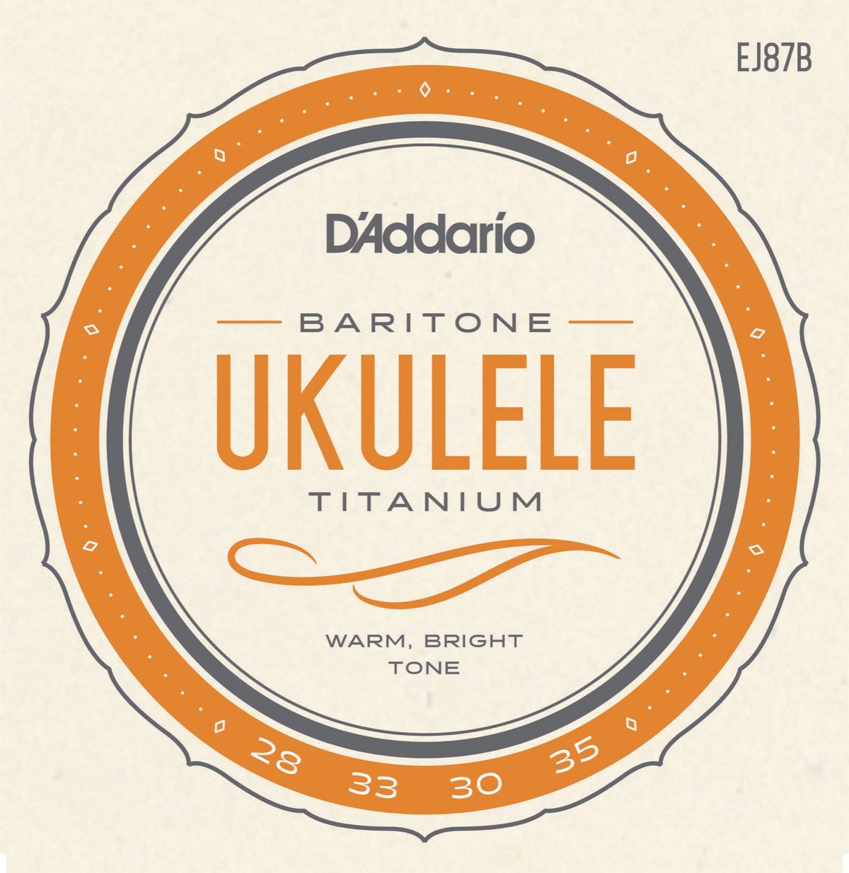 D'Addario EJ87B Bariton Ukulelestrenge Titanium