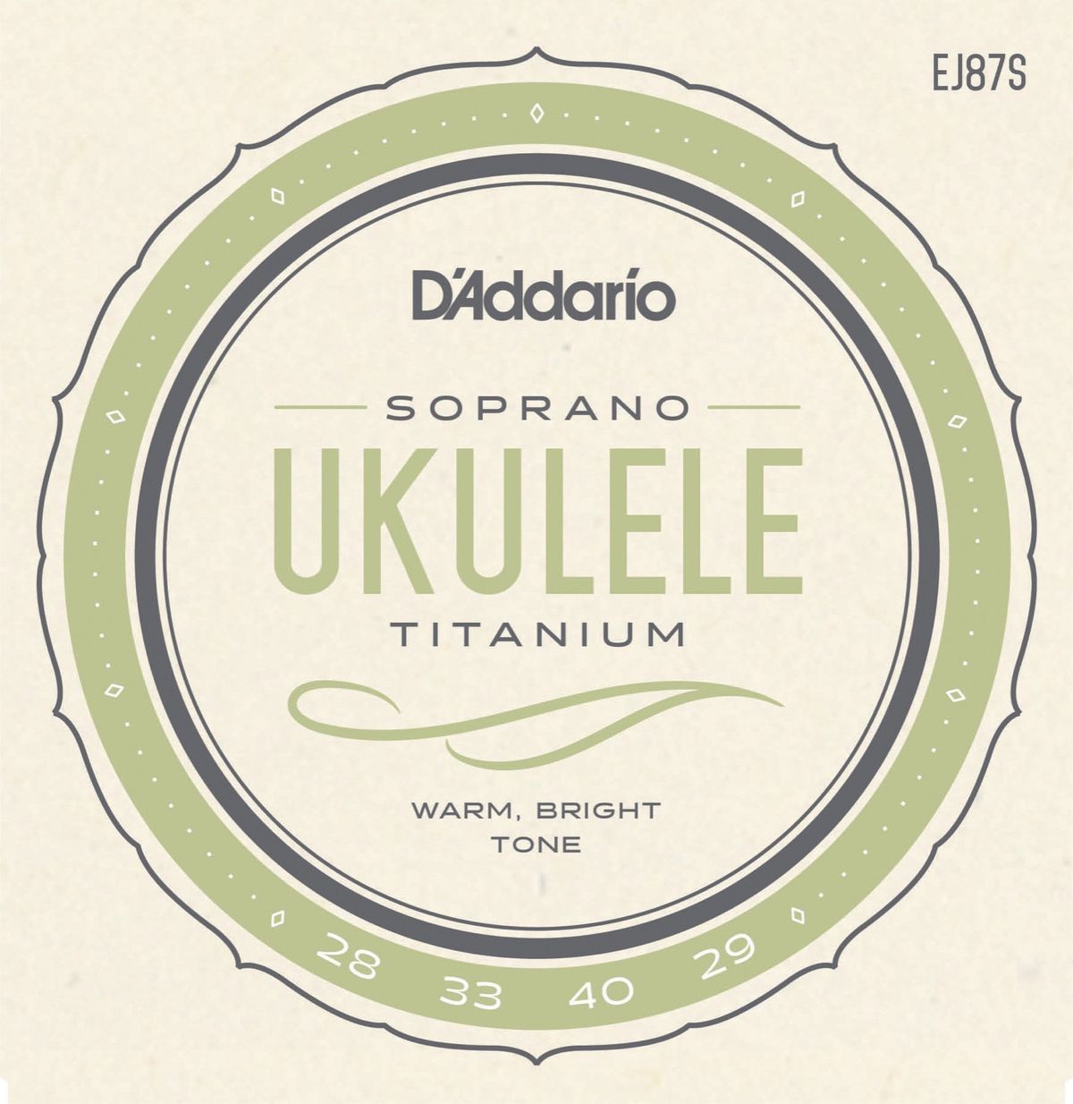 D'Addario EJ87S Sopran Ukulelestrenge Titanium