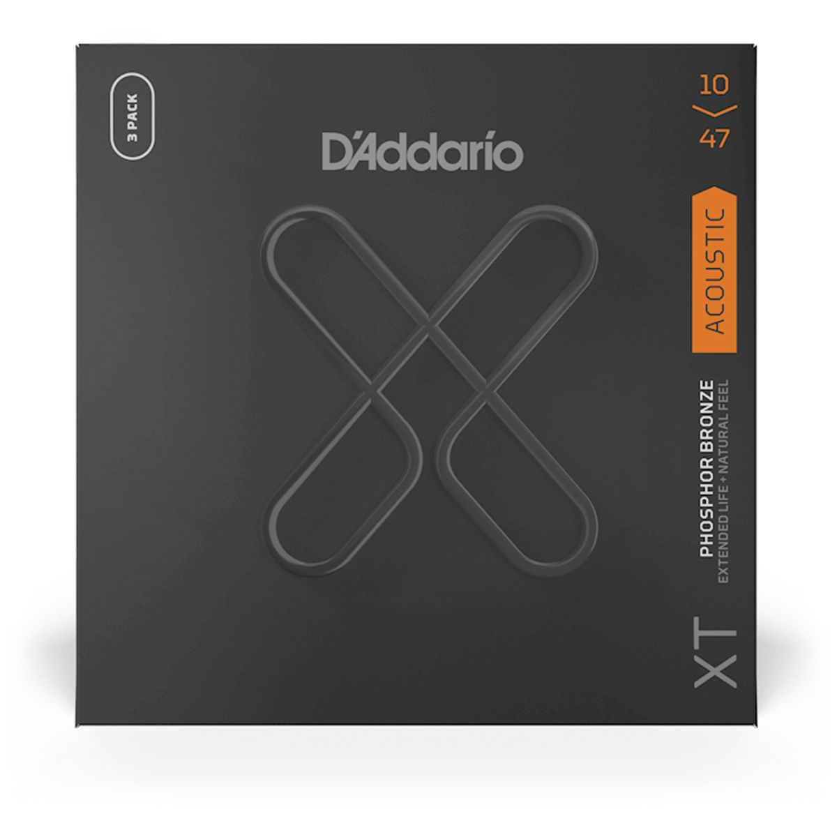 D'Addario XTAPB1047-3P western-guitar-strenge, 010-047 3 pack