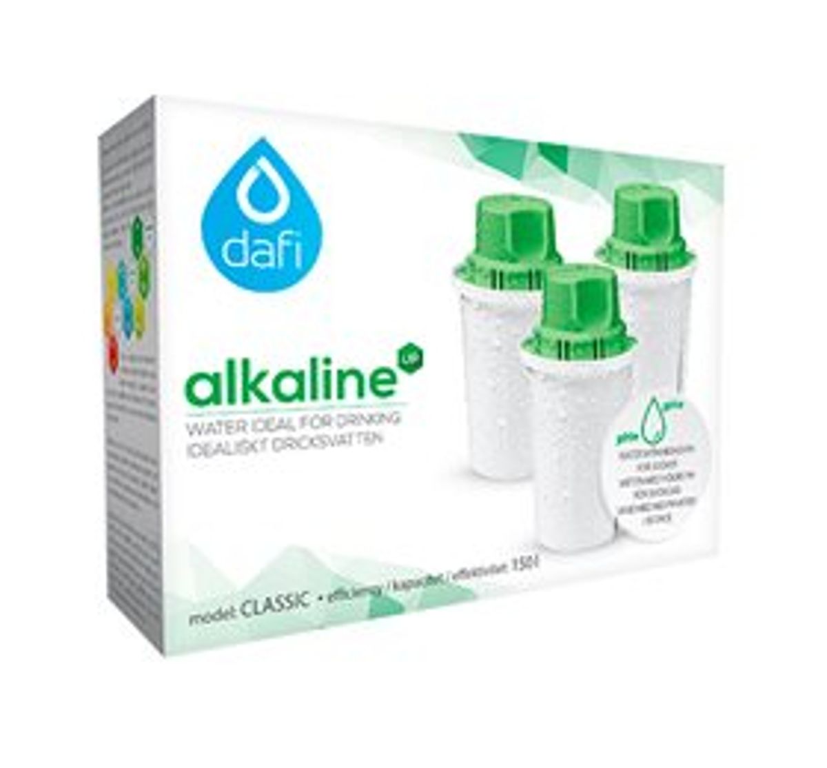 Dafi Filterpatroner 3-pack Alkaline