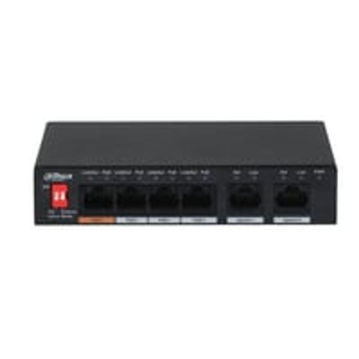 Dahua 4-Port PoE unmanged switch(60W),2-port 100M uplink,DH-PFS3006-4ET-60-V2-inkl. PSU