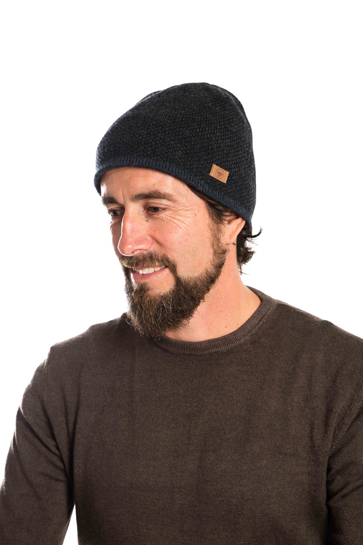 Dai Beanie - Reversible - Fuza Wool - Navy