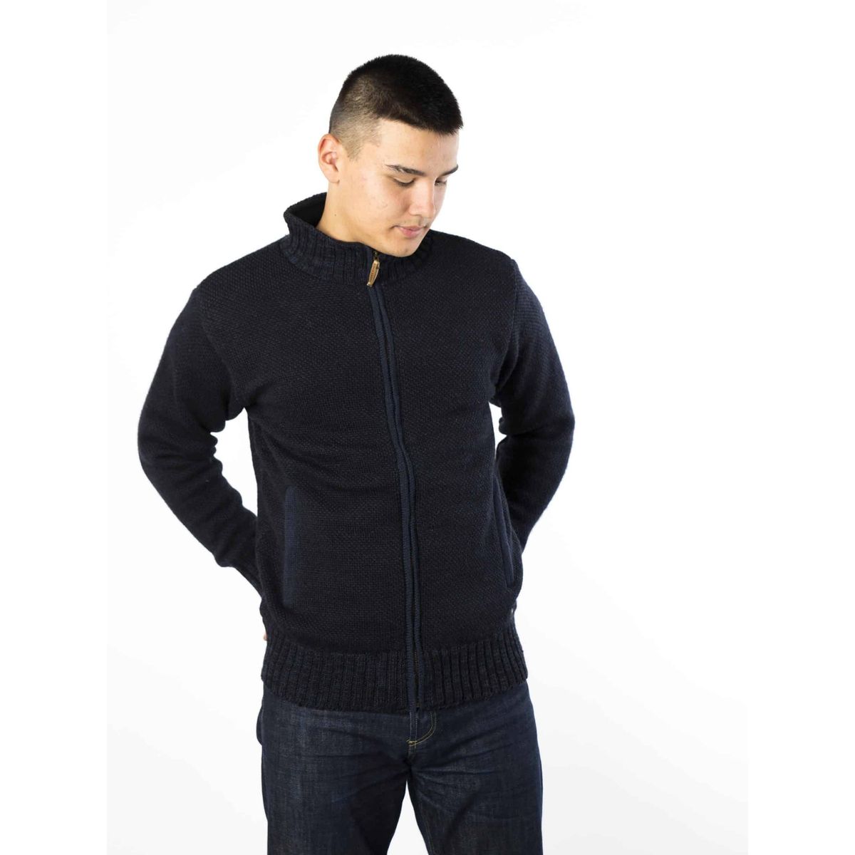 Dai Jacket Fl - Fuza Wool - Midnight Blue