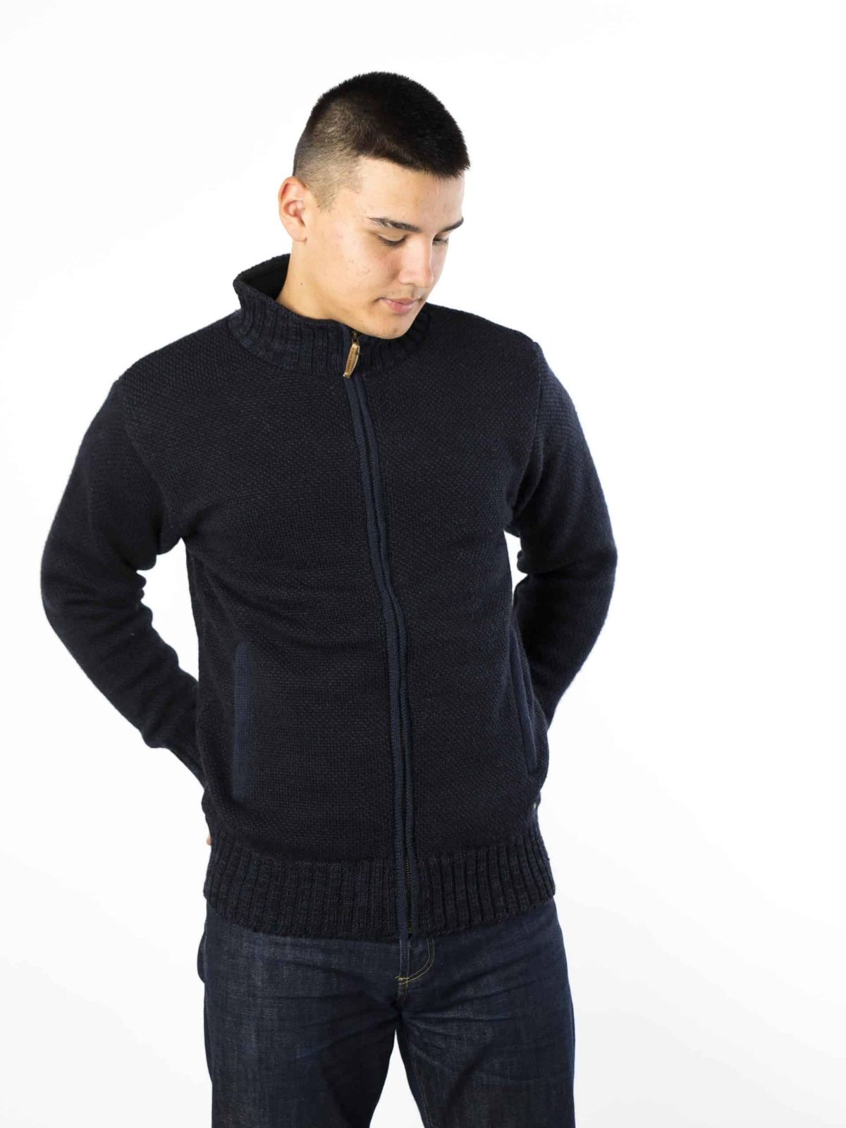 Dai Jacket Fl - Fuza Wool - Midnight Blue