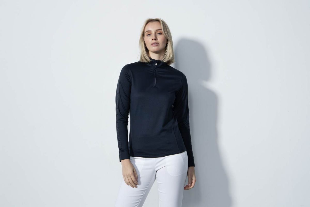 Daily Sports Anna Dame Pullover - Navy - Str. L