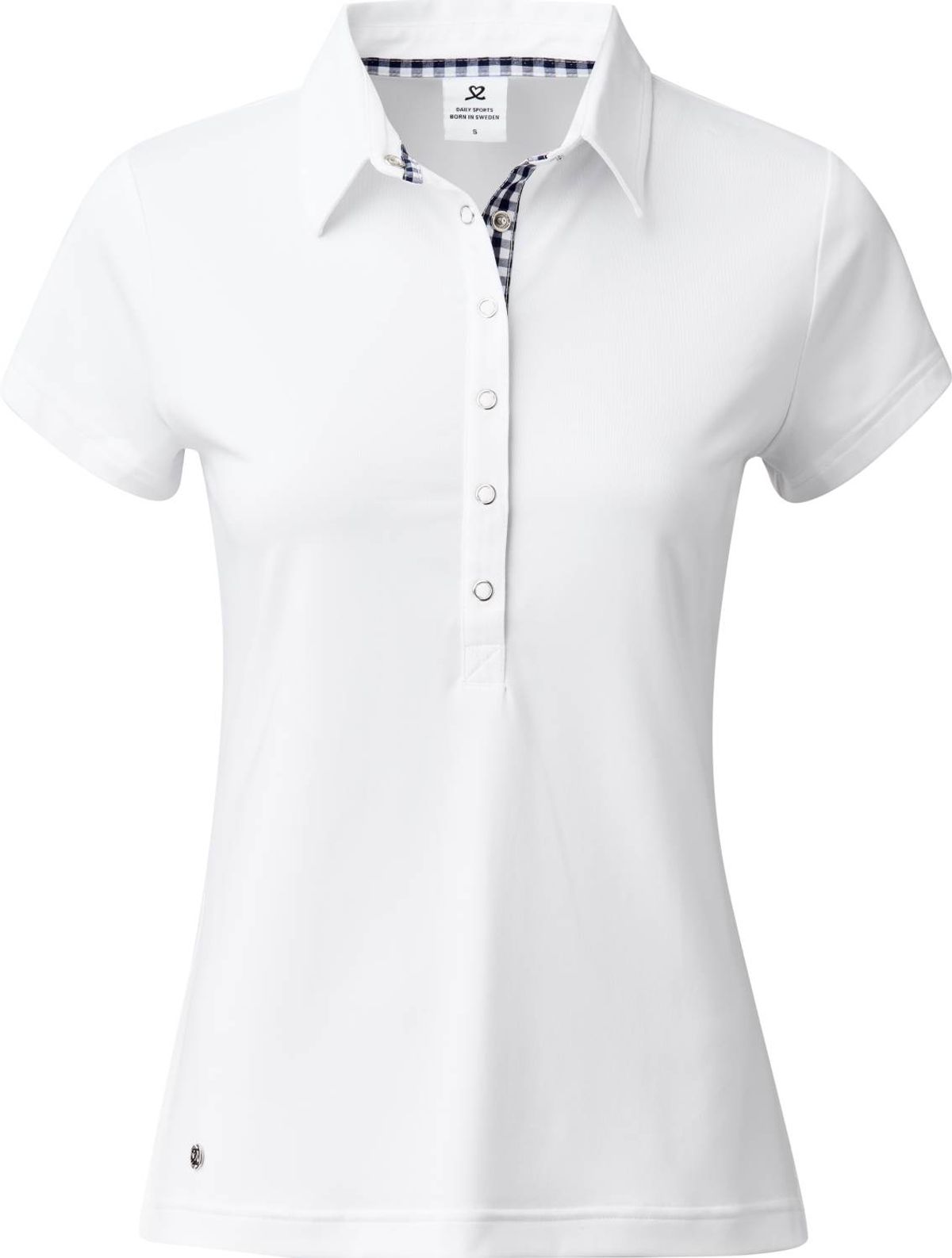 Daily Sports Dina Dame Poloshirt - White - Str. S